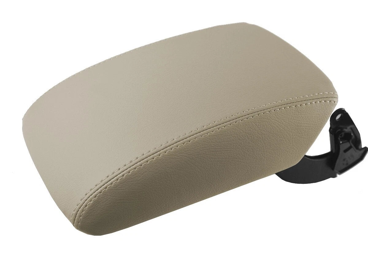 Leather Synthetic Center Console Armrest Cover for Audi Q5 (2018–2023) Beige