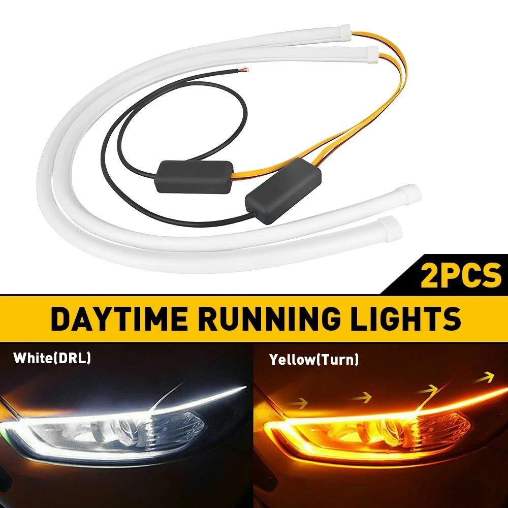 AUXITO LED Daytime Running Light Strip for Car (Flexible Tube)