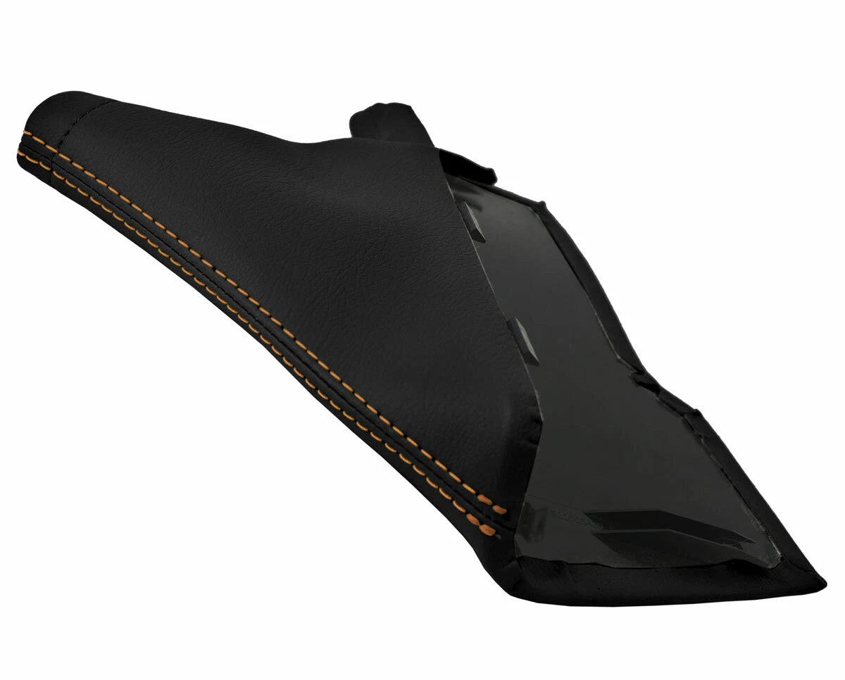E Brake Boot Cover for Subaru BRZ Scion GRS Toyota (2013–2020) Orange Stitch