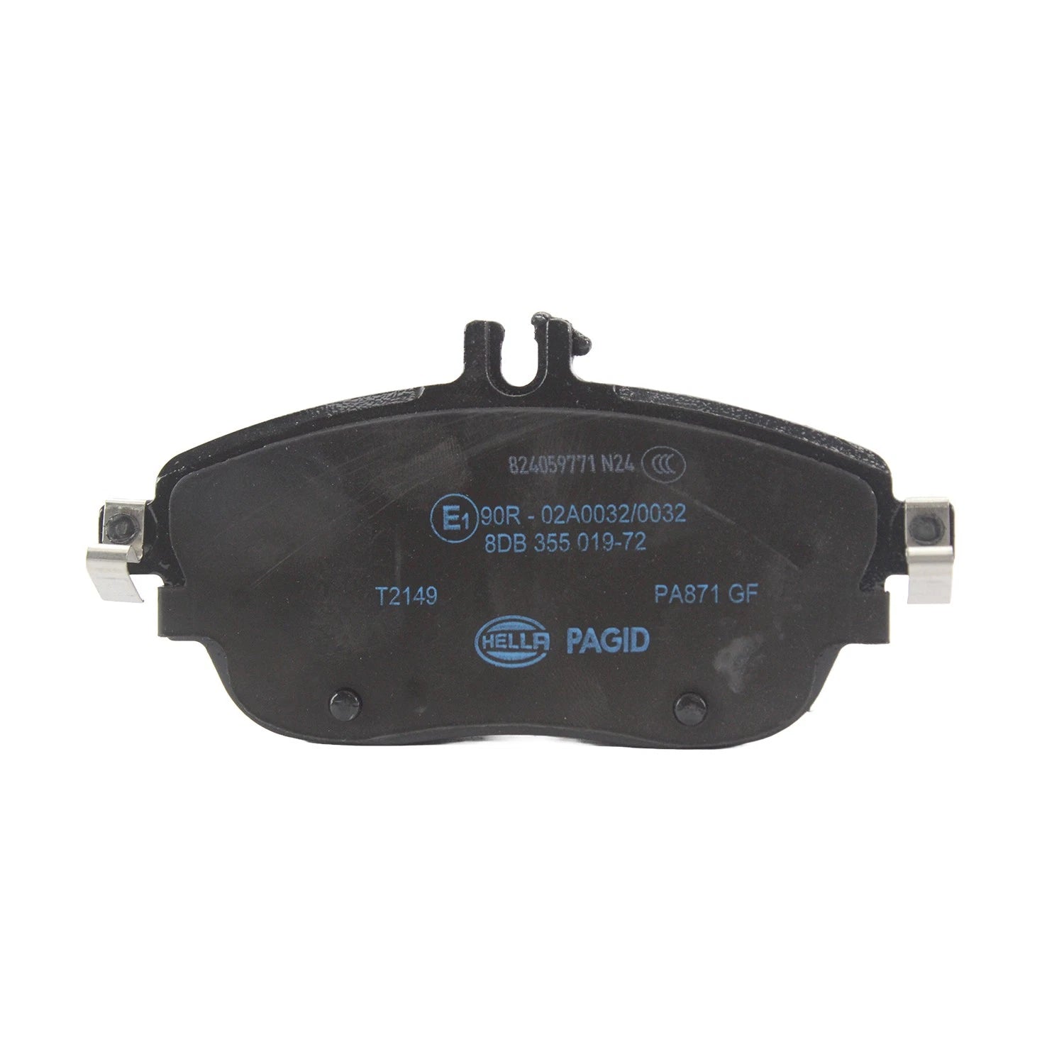 Set of 4 Hella Low-Metallic Brake Pads for MB X156 C117 (2015–2020)