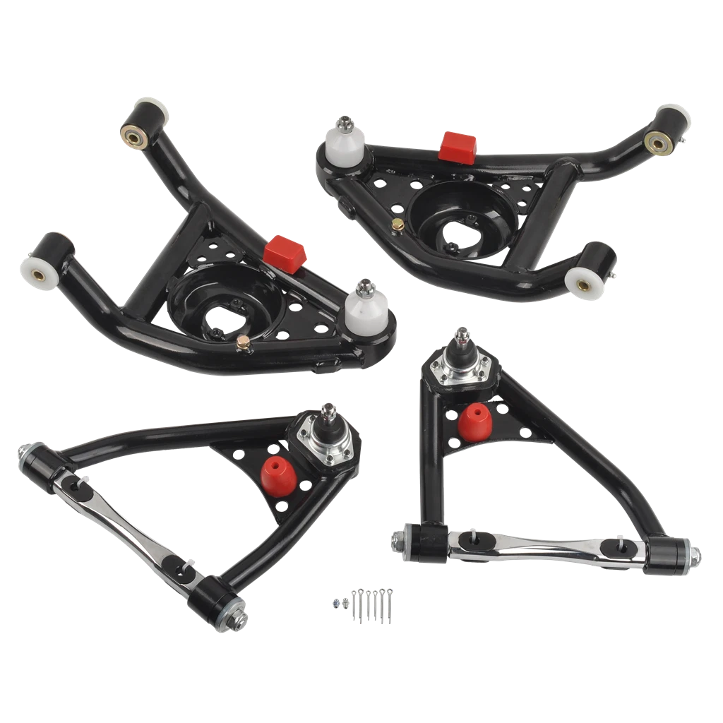 Set of 4 Tubular Control Arms for Camaro (1967–1969) & Nova (1968–1974) Black