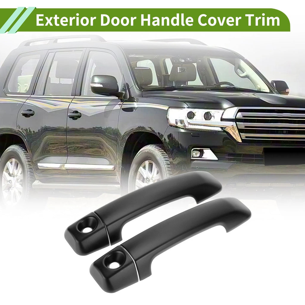 Set of 2 Exterior Door Handle Cover Trim for Toyota FJ Cruiser (2007–2022) Matte Black