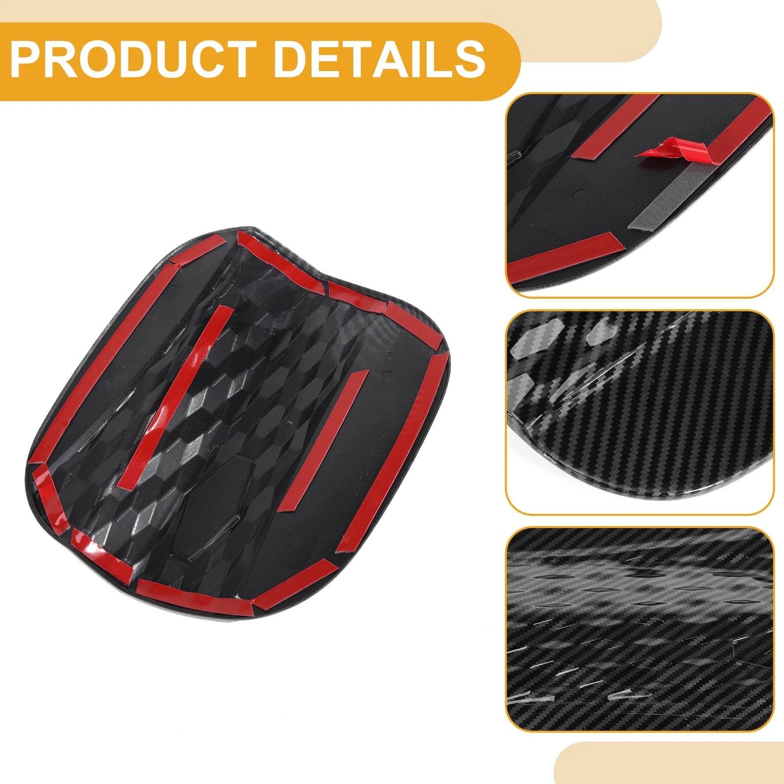 Fuel Tank Door Cap for Hyundai Sonata (2024–2025) Carbon Fiber Black