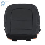 Black Leather Driver Bottom Seat Cover for Chevy Colorado Canyon (2015–2022)