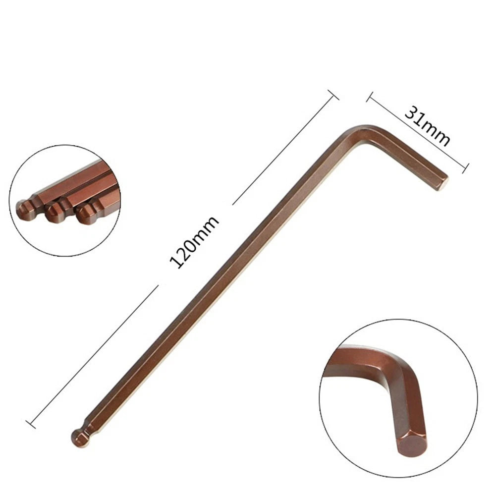 L Shaped Hex Key Wrench Screwdriver with Inner Hexagon Design
