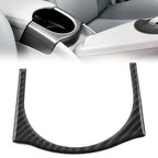 Carbon Fiber Interior Armrest Cup Holder Cover Trim for Toyota Prius (2012–2015)