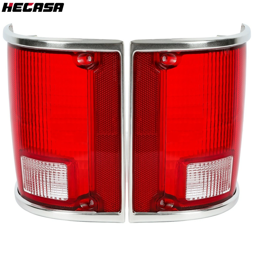 Tail Light Lens Pair for Chevrolet C10 C20 C30 K10 R1500 Suburban (1973–1991)