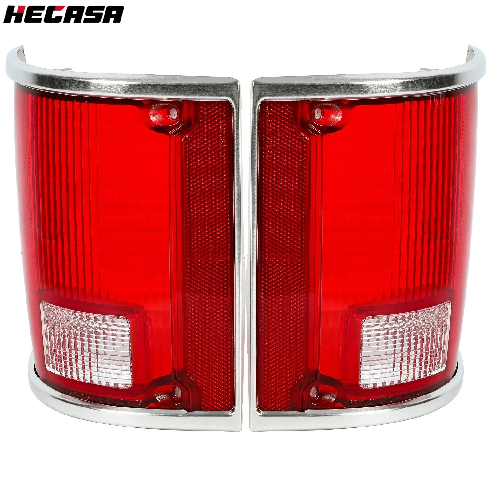 Tail Light Lens Pair for Chevrolet C10 C20 C30 K10 R1500 Suburban (1973–1991)