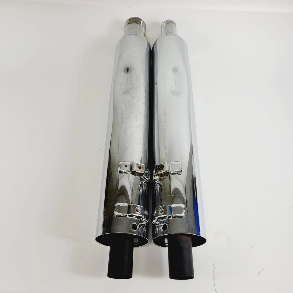 Chrome Slip-On Mufflers for Harley CVO Touring (2017–2023)