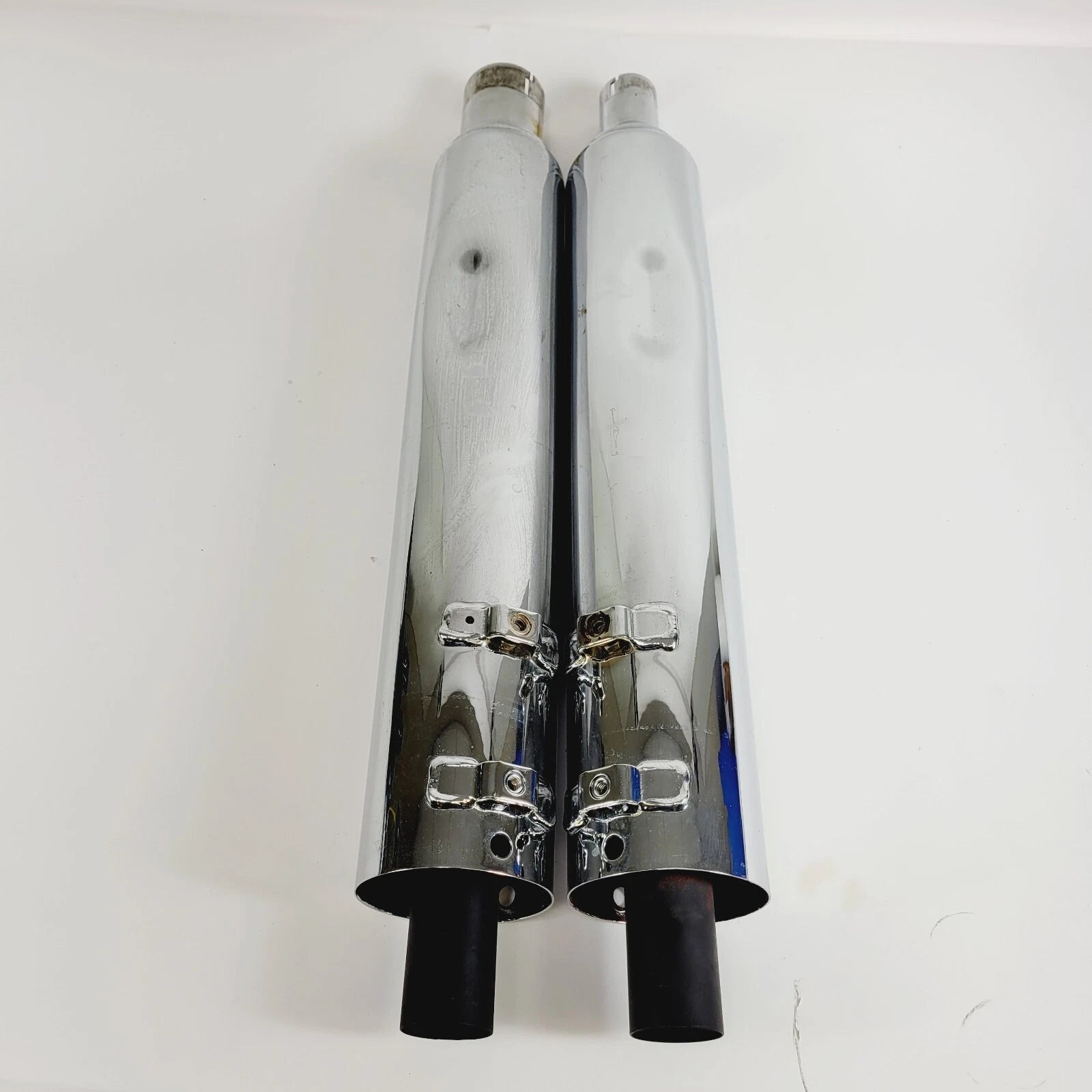 Chrome Slip-On Mufflers for Harley CVO Touring (2017–2023)