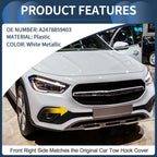 Front Bumper Tow Hook Cover for Mercedes-Benz W247 (2019–2023) No.A2478859403 White Metallic