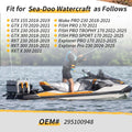 Left Cup and Rod Holder Support Kit for Sea-Doo RXT GTX Wake FISH Pro (2017–2023)