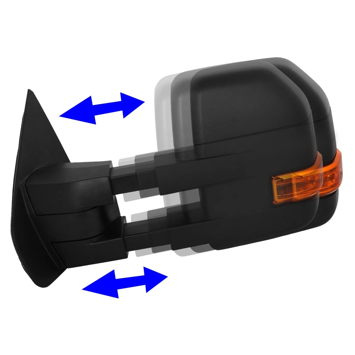 Powered Towing Mirror for Ford F150 (2004–2014) w/Heated, LED Turn Signal, Puddle Light