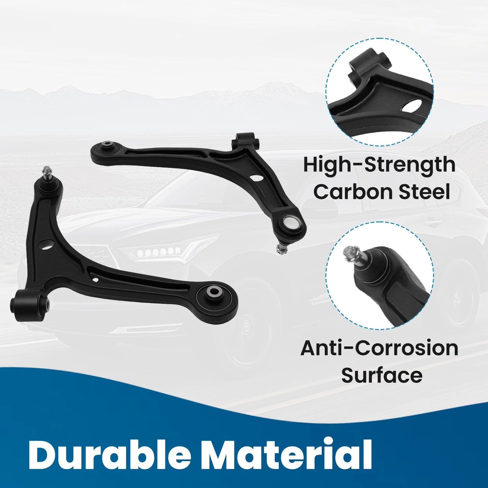 10x Front Suspension Lower Control Arms Kit for Honda Pilot (2006–2008) Acura MDX (2007–2008)