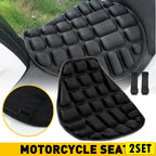 2X Motorcycle Seat Cushion Cover 3D Gel Shockproof Pad Lycra Universal