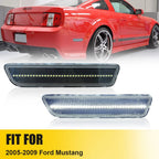 Pair White LED Side Marker Lights for Ford Mustang (2005–2009)