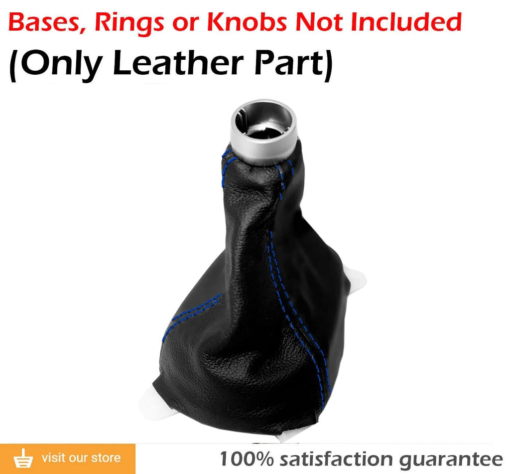 Manual Shift Boot for Honda CR-Z (2010–2014) Blue Stitch Leather Synthetic