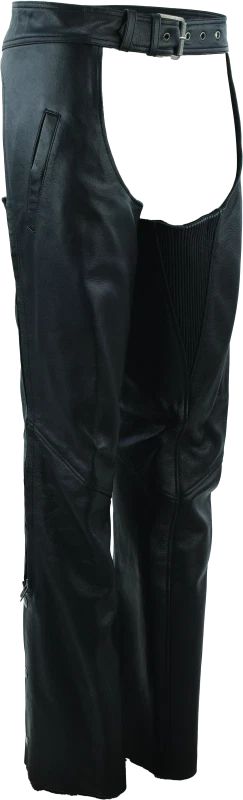 Leather Chaps for Kuryakyn River Road Plains Women Black Small