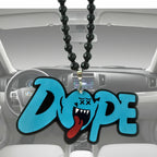 Ghost Letter Dope Car Rearview Mirror Hanging Charm for JDM Mario (---)