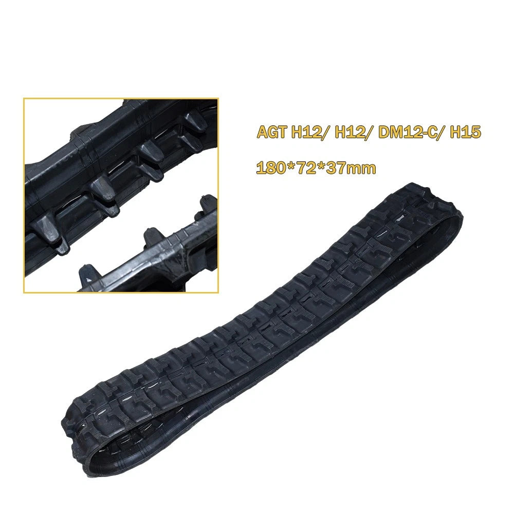 Rubber Tracks 1807237mm for Mini Excavator AGT H12/DM12-C/H15