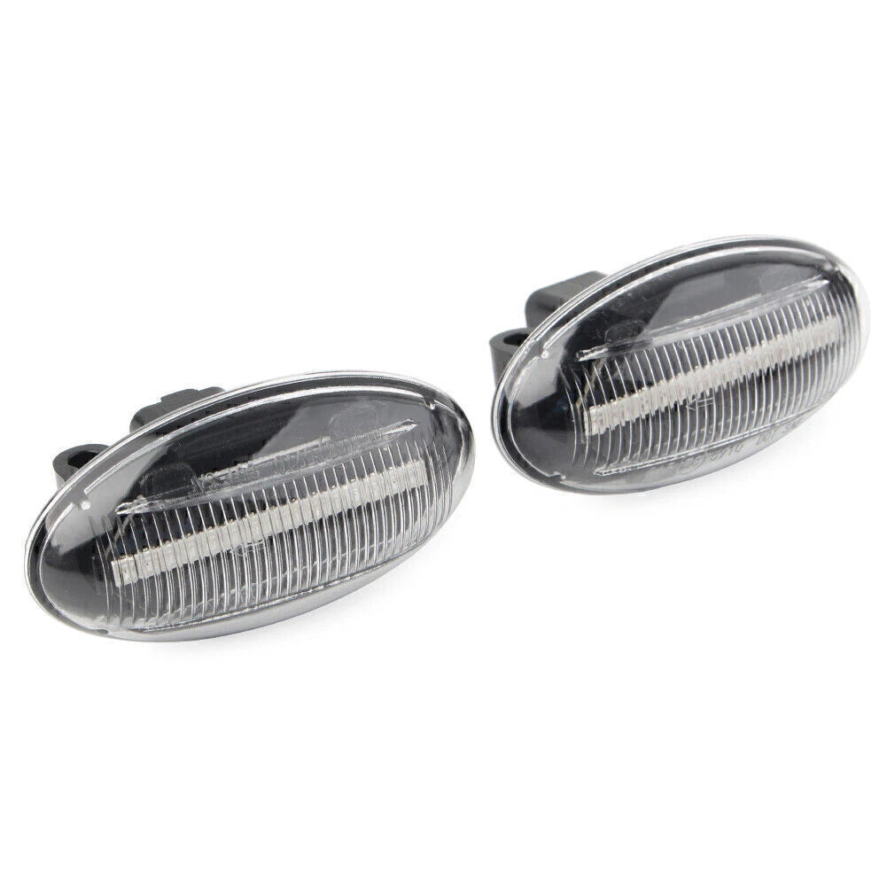 Clear LED Dynamic Signal Side Marker Light for Peugeot 307, 206, 607 (2001–2014)