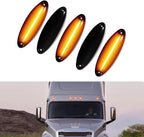 5Pcs Amber LED Front Cab Roof Marker Light for Freightliner Cascadia (2008–2017)