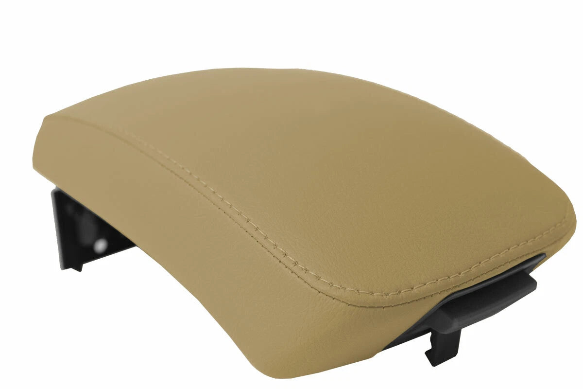 Leather Center Console Lid Armrest Cover for Kia Sportage (2005–2010) Beige