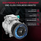 AC Compressor with Clutch for Hyundai Santa Fe, Kia Sorento (2013–2018)
