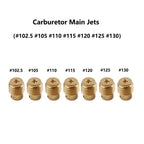 7pcs Carburetor Main Jets #102.5-#130 for Honda GX160 GX200 (2000–2023)