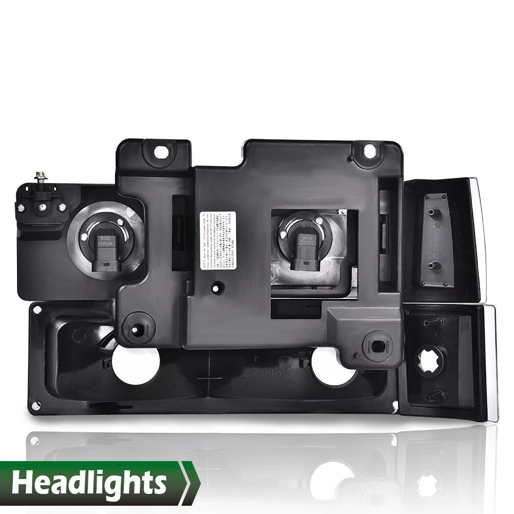 Chrome Housing Headlights for Chevy C/K 1500/2500/3500 (1994–1999)