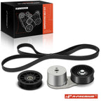 3X Serpentine Belt Drive Component Kit for Chevrolet R2500 C3500 K3500 (1990–2000)