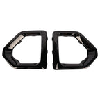 Gloss Black Front Fog Lamp Outer Bezel Cover for GMC Sierra (2019–2021)