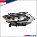 LED Passenger Headlight Assembly for Nissan Rogue SL SL Hybrid (2017–2020)