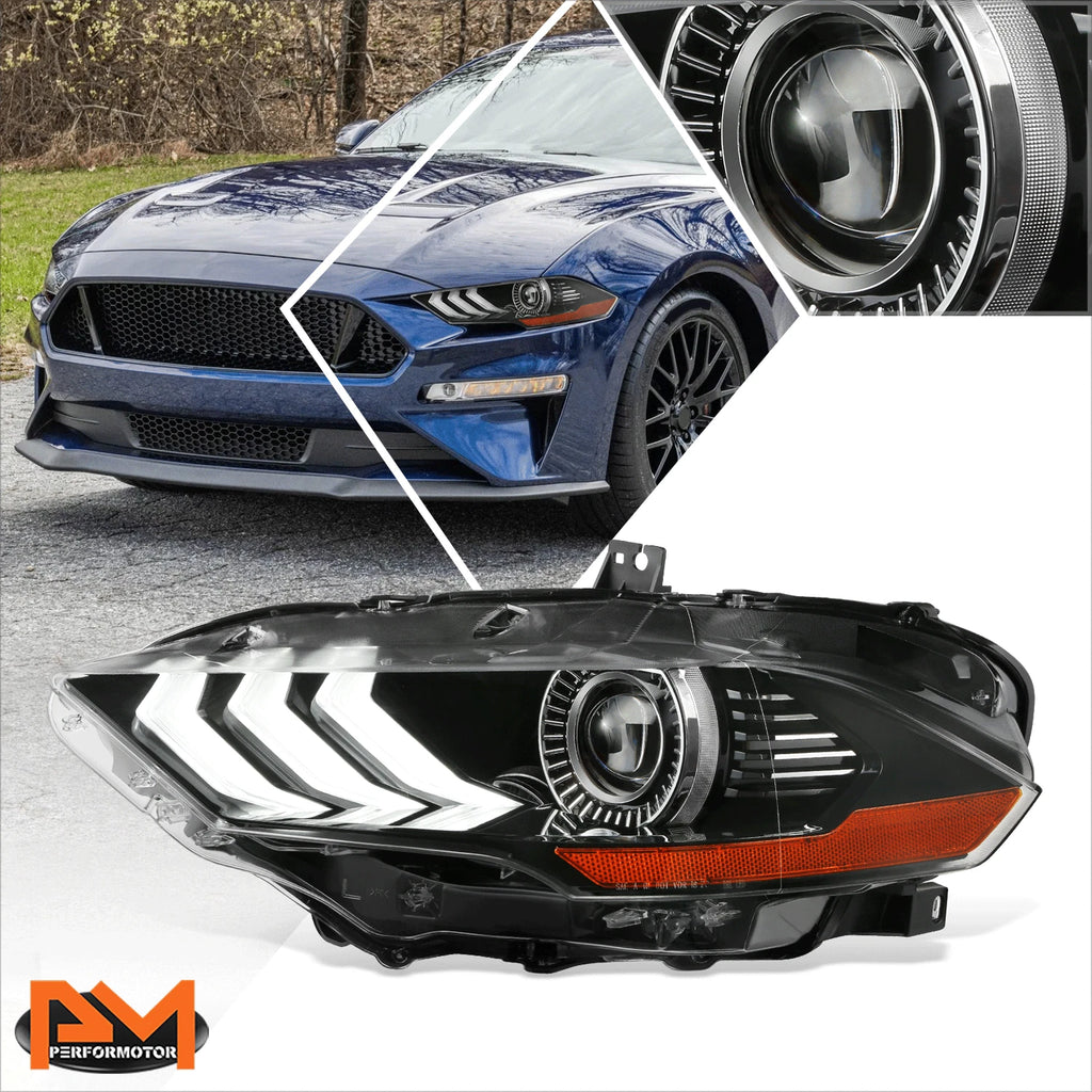 HID Projector Headlight Lamp for Ford Mustang (2018–2022)