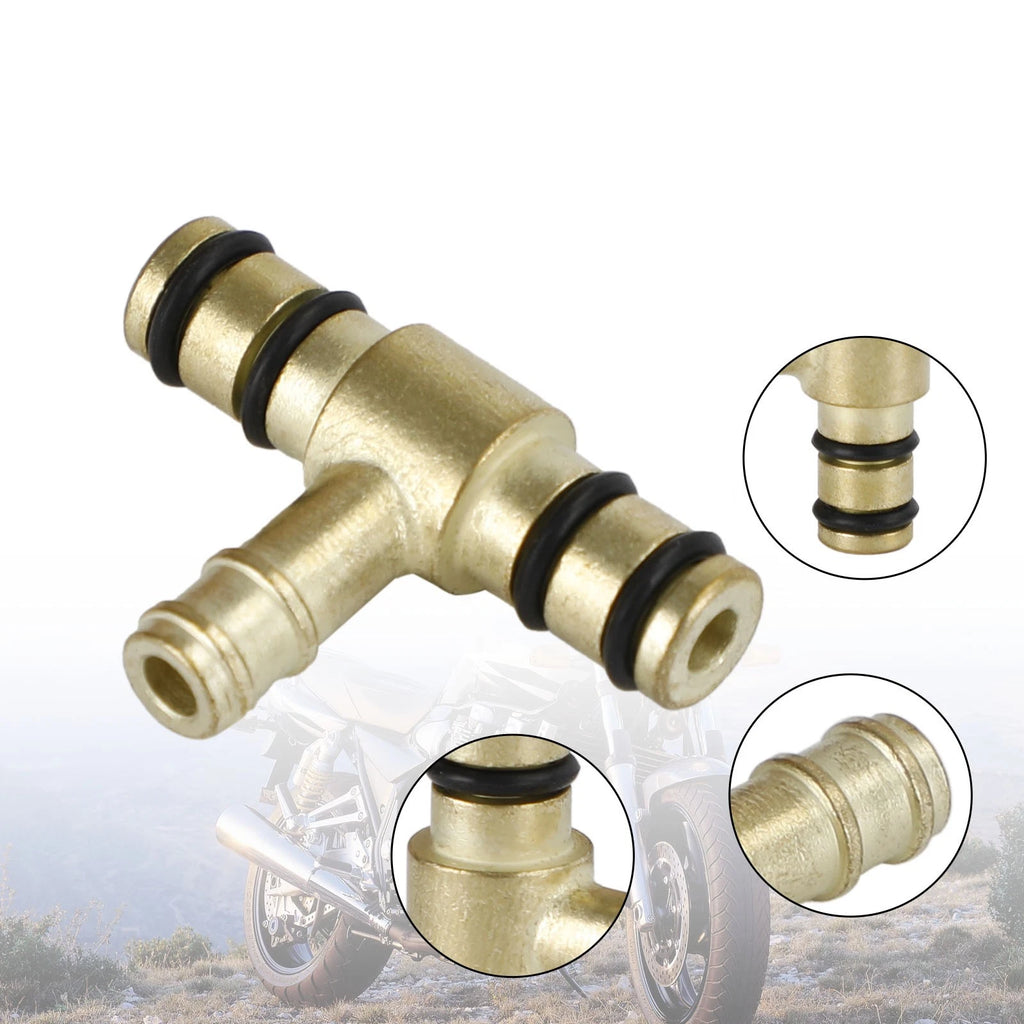 Carburetor Brass Fuel Tee for Yamaha FJ600 XS750 XS1100 (1984–1985) 2H7-14988-00