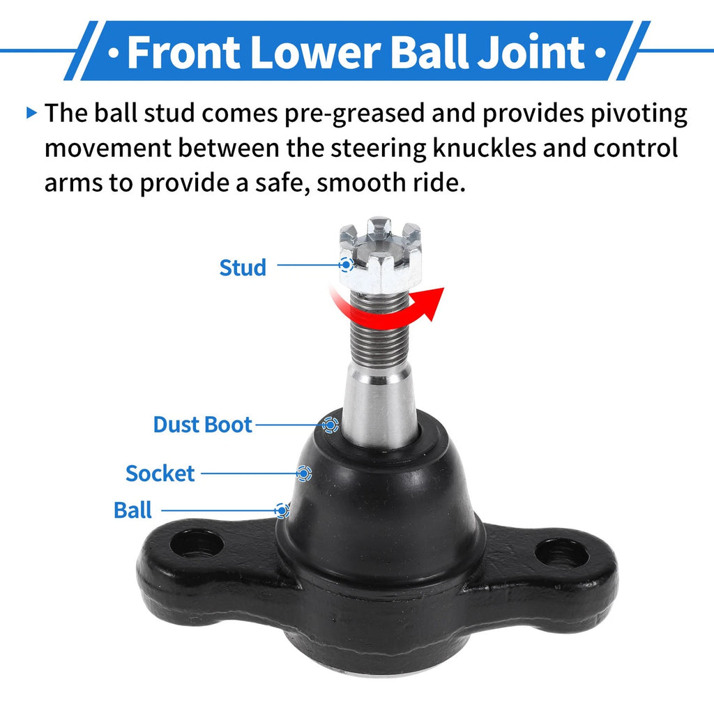 2X Front Lower Ball Joints for Hyundai Sonata (2006–2010) K500035/517603K000