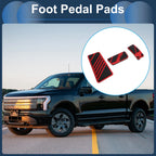 3 Pcs Automatic Foot Accelerator Pedal Covers for Ford Ranger (2024) Red