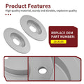 2Pcs Rear Brake Rotor for Polaris RZR Pro S Turbo R 4 XPEDITION XP (2020–2024)