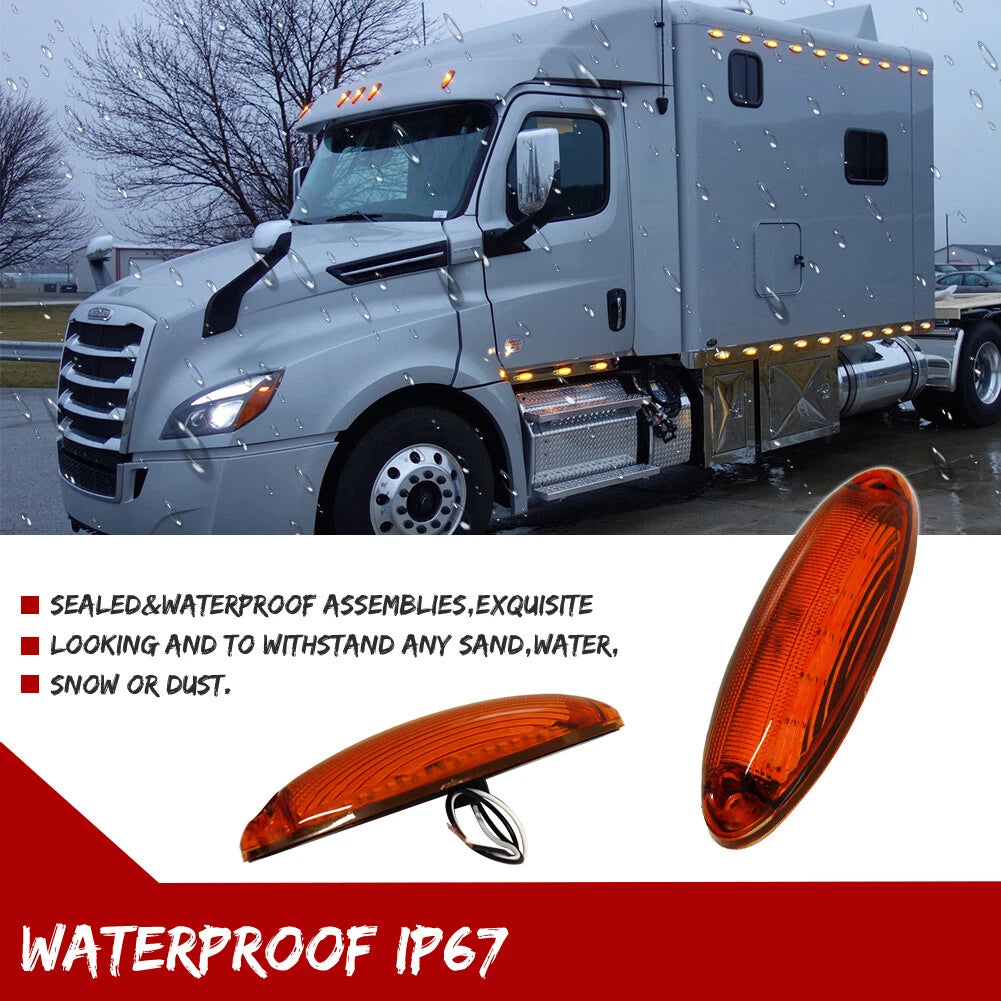 Set of 5 LED Roof Clearance Marker Lights for Freightliner Cascadia