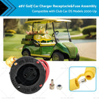 48V Golf Cart Charger Receptacle Fuse Assembly for Club Car DS (2000–Present)