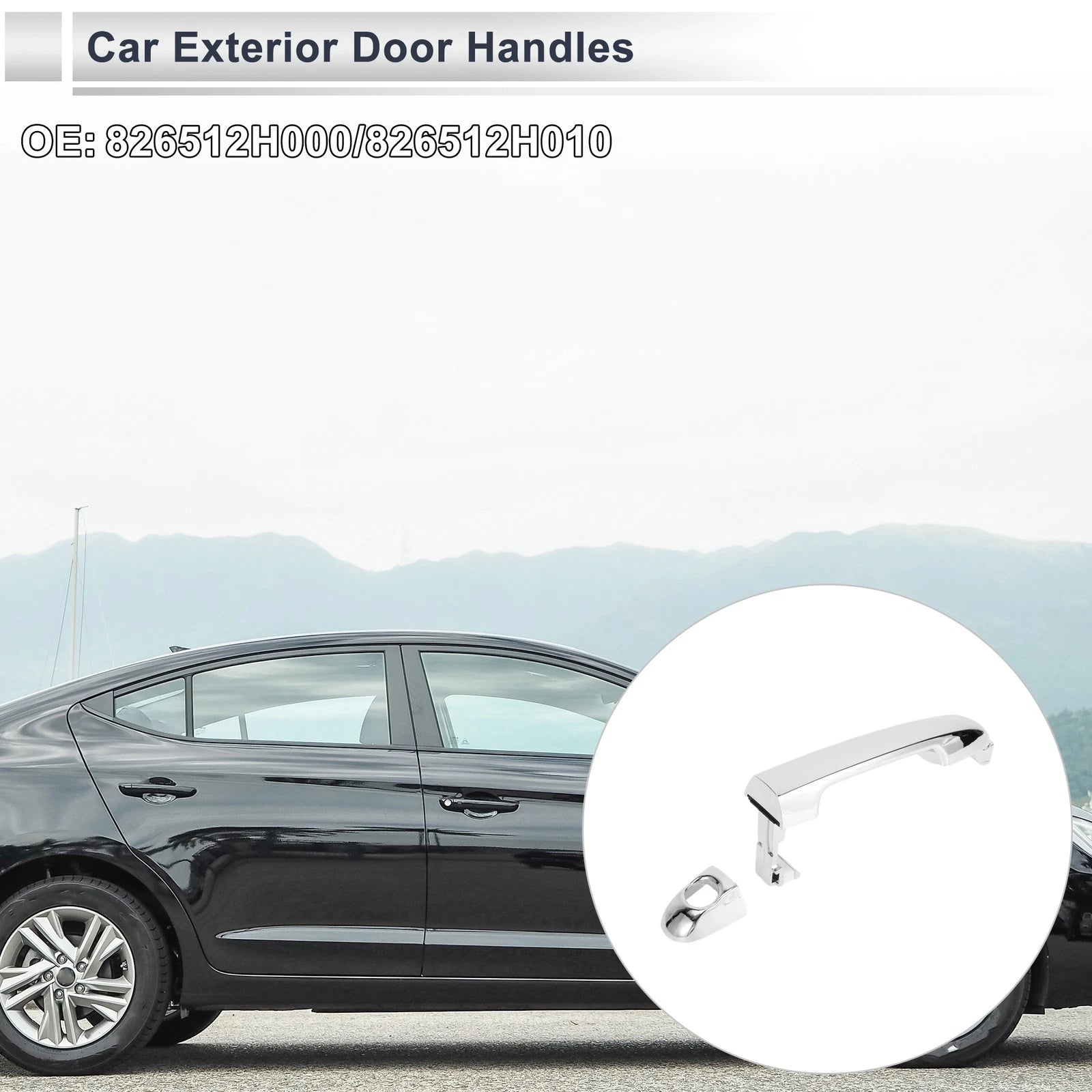 Front Left Door Handle for Hyundai Elantra (2007–2012) No. 826512H000