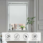 Cordless Roller Shades 32"x72" for Windows - Waterproof Insulated