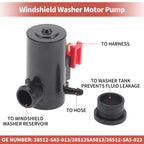 Windshield Washer Pump w/Grommet for Honda CR-V (No. 38512SA5013)