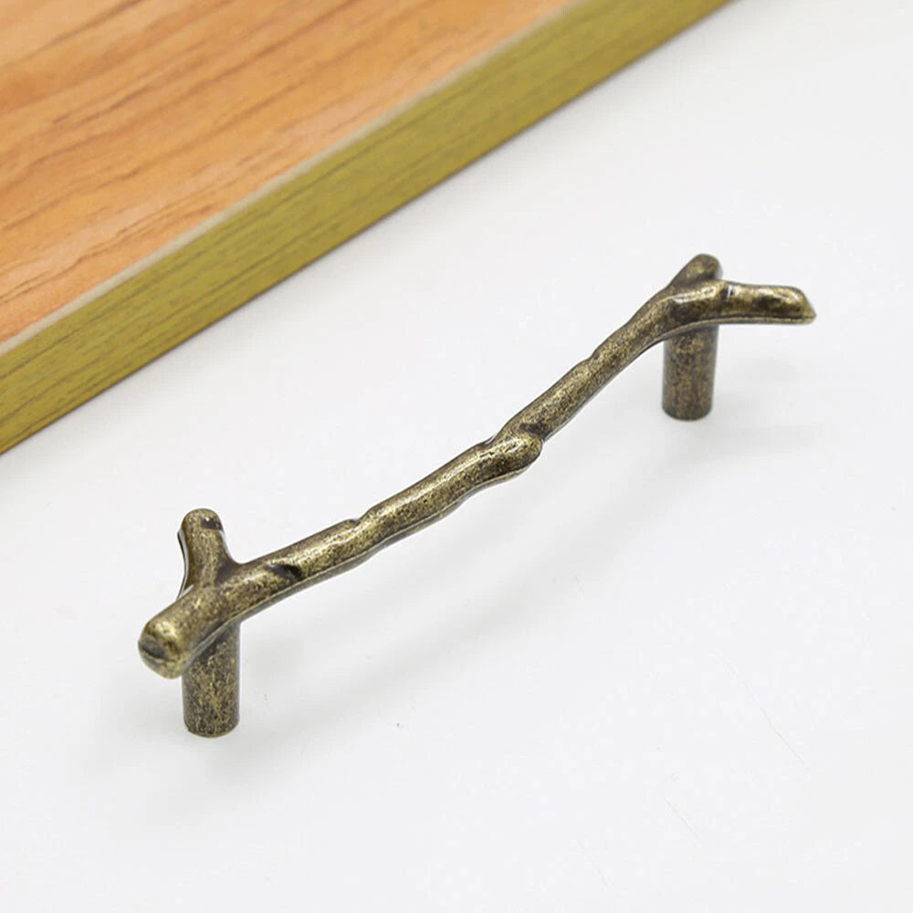 2Pcs Vintage Tree Branch Cabinet Pulls for Cabinet Drawer Knob