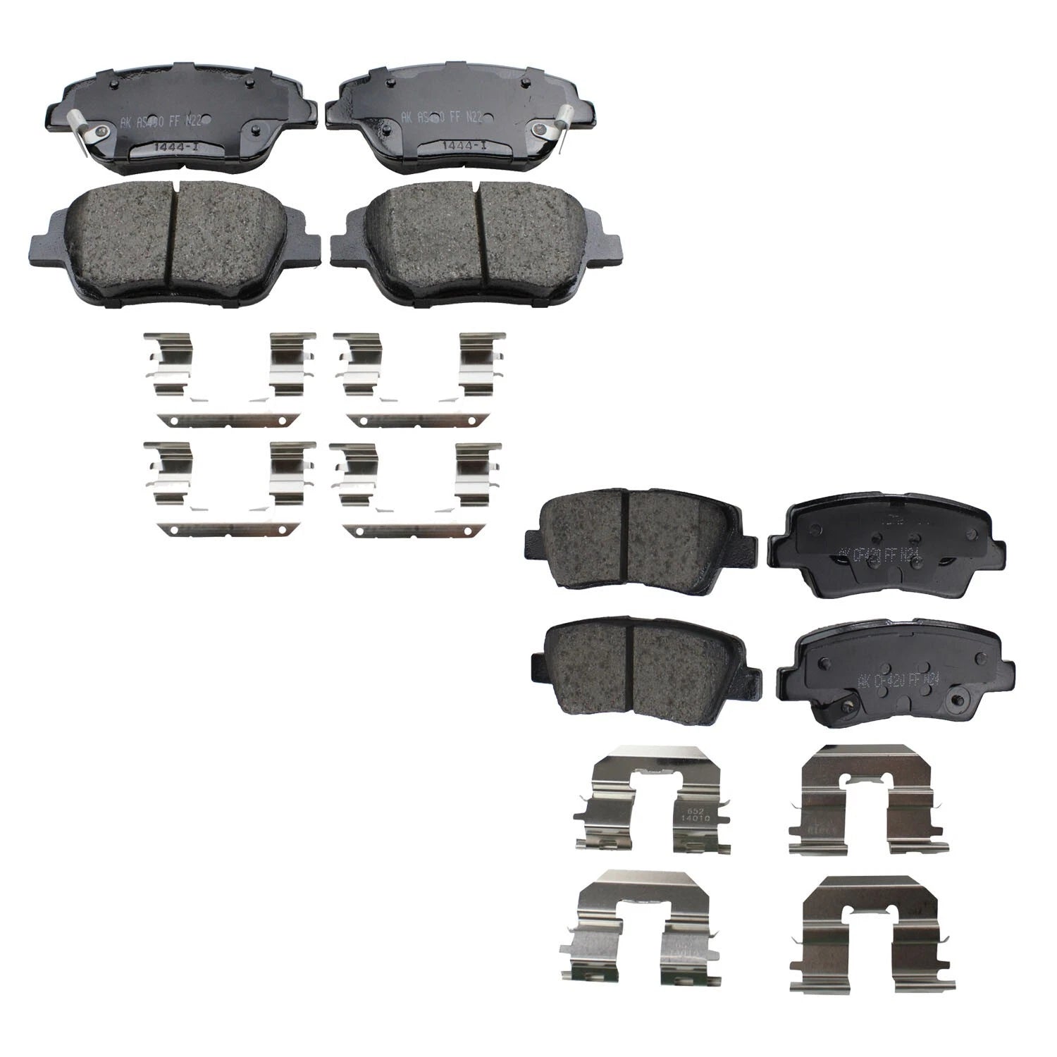 Akebono ProACT Brake Pad Kit for Hyundai Sonata, Kia Optima (2011–2019)