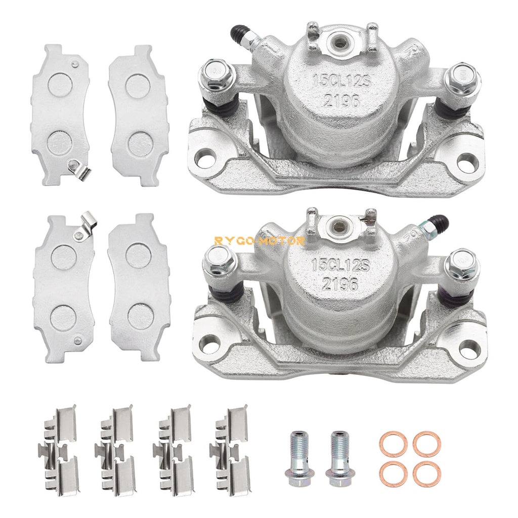 Front Brake Calipers & Ceramic Pads Kit for Honda Big Red MUV700 (2009–2013)