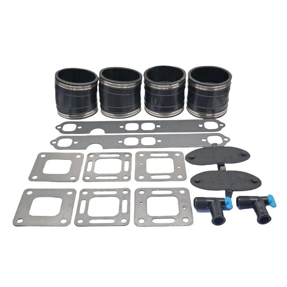 2-Pack Exhaust Manifold Kit Bellow Gasket for Mercruiser (32-14358T, 863724, 87105)