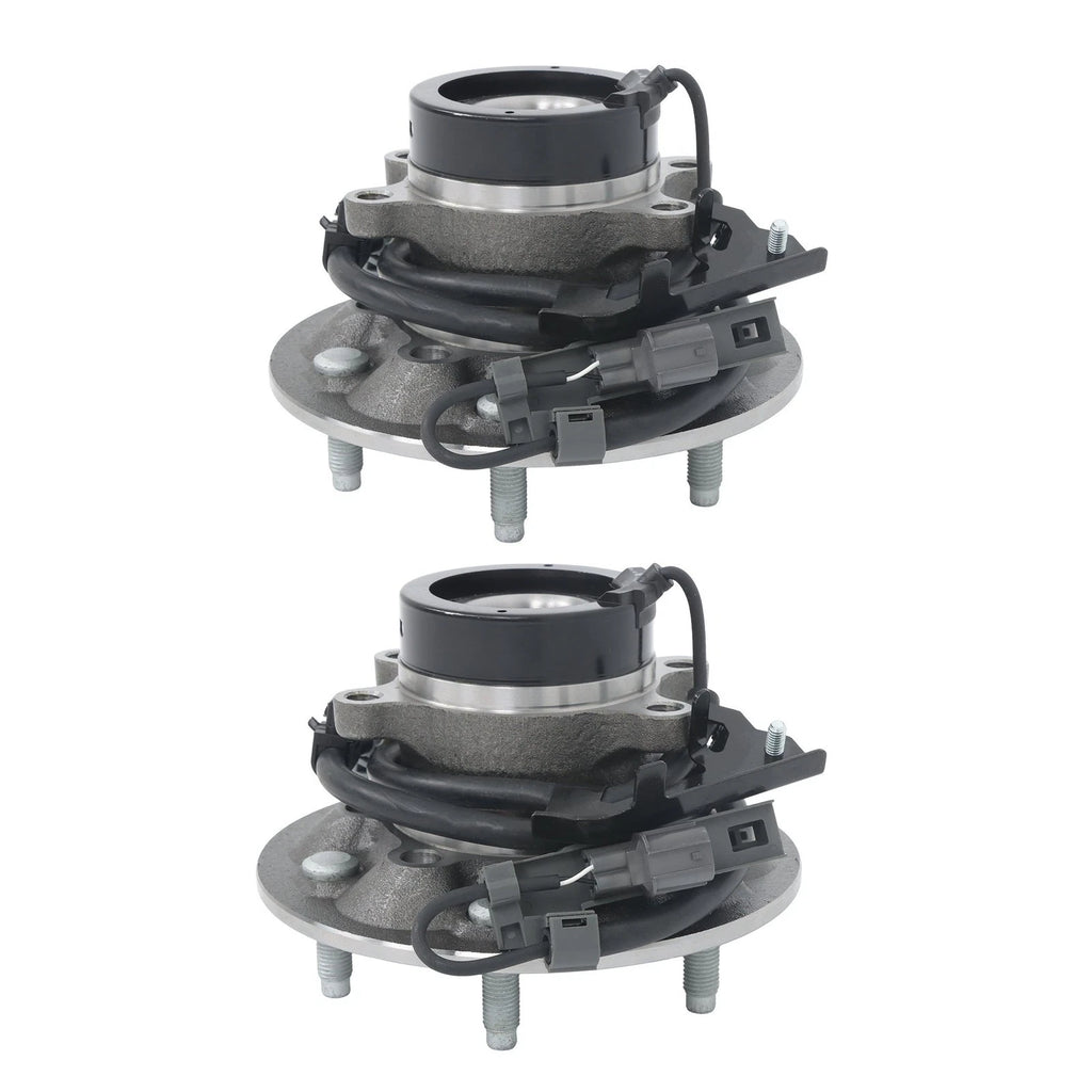 Pair Front Wheel Bearings and Hubs for Chevy Colorado GMC Canyon (2004â2012)