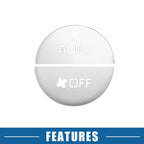 Set of 4 AC Switch Knob Cover Trim for Toyota RAV4 (2019–2022) Aluminum Silver