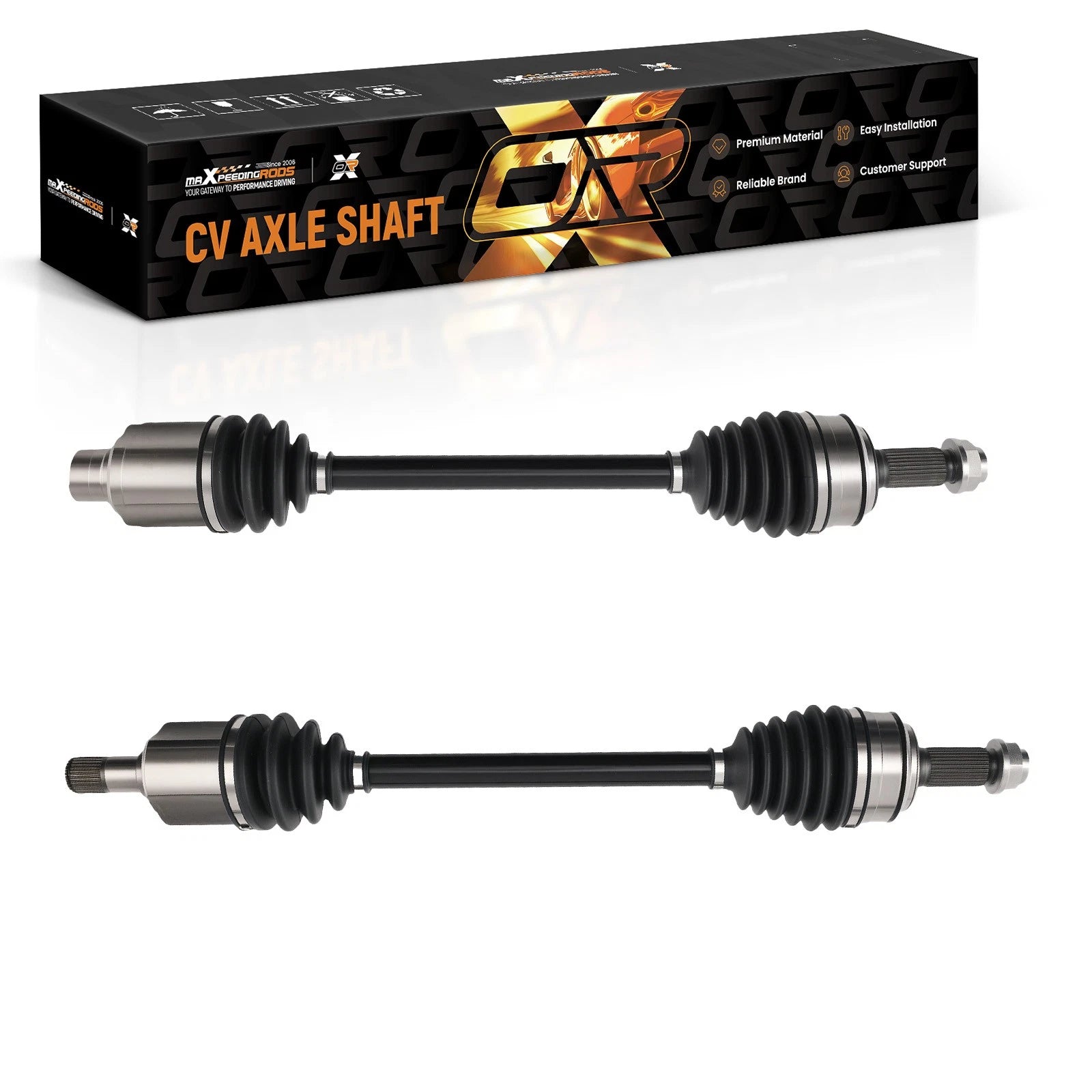 2X Front CV Axle Shafts for Honda Odyssey (2007–2010)